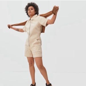 NWT Everlane | Jean Romper | Tan